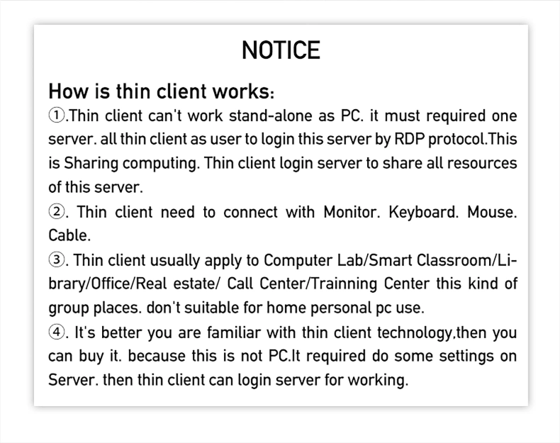 Sharerdp Arm Thin Client Cheap Zero Client A53 Rk3328 Quad-Core Rdp 10.3 Protocol